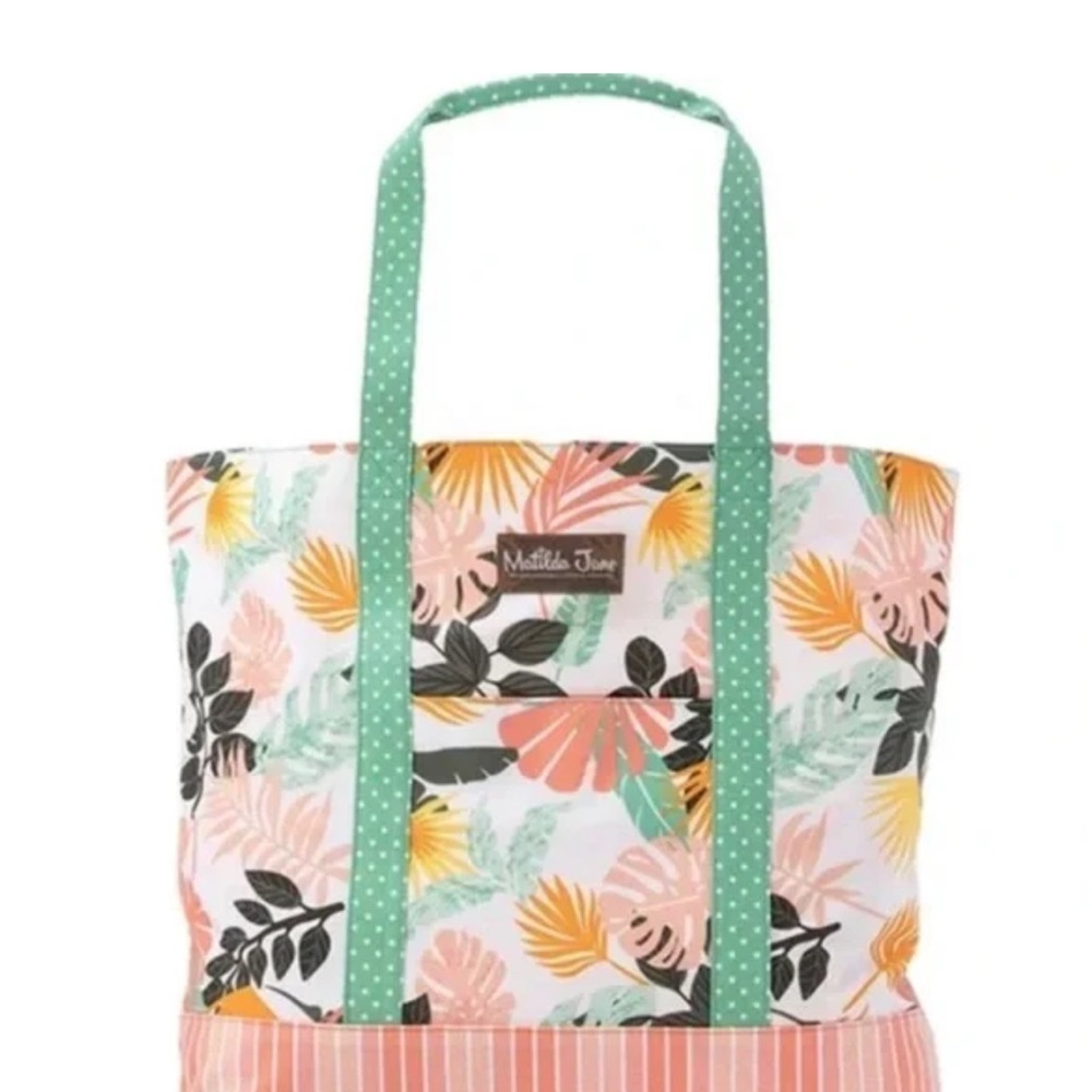 Matilda Jane Tropical Floral Tote - Pink, Green, Black NWT